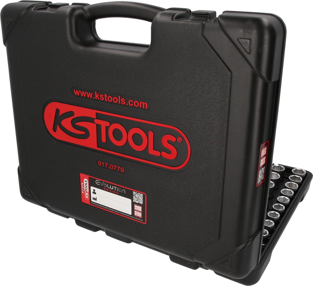 KS Tools 917.0779 1/4"+3/8"+1/2" Steckschlüssel-Satz, 179-tlg