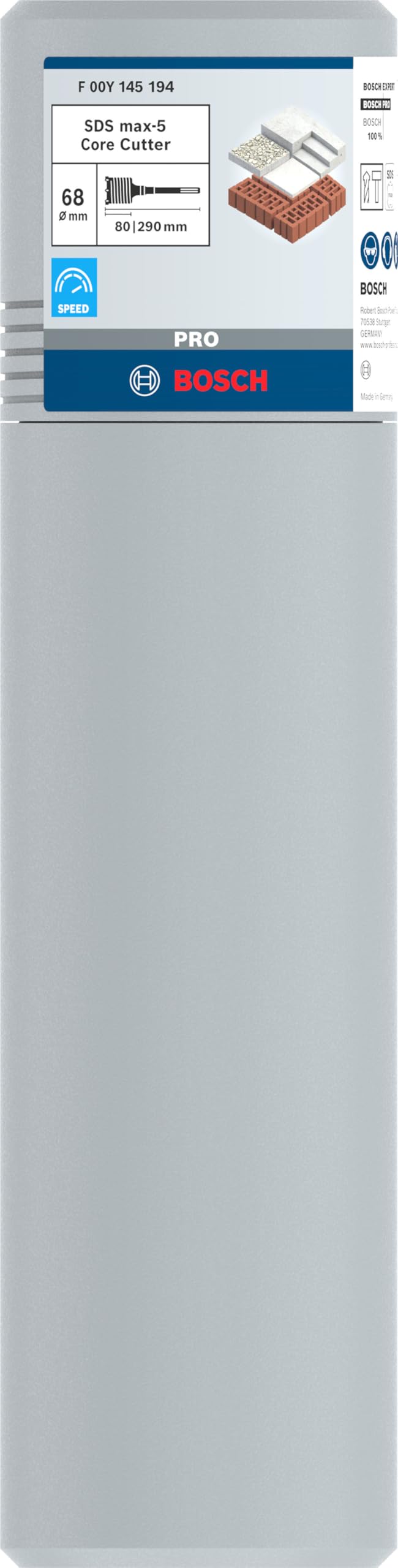 Bosch Accessories Bosch Professional Hohl-Bohrkrone SDS-max-9 Core Cutter einteilig (Ø 68 mm)