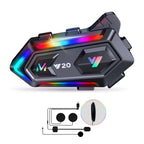 Khptop Motorradhelm Bluetooth Motorrad Helm Bluetooth Headset, doppelte Geräuschunterdrückung Helm Kopfhörer Starke Bass/IPX6 wasserdichte Kopfhörer Lautsprecher Kompatibel Alle Helme 1000mAh