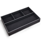 KINGFOM™ Leder Stiftablagen (Schwarz)