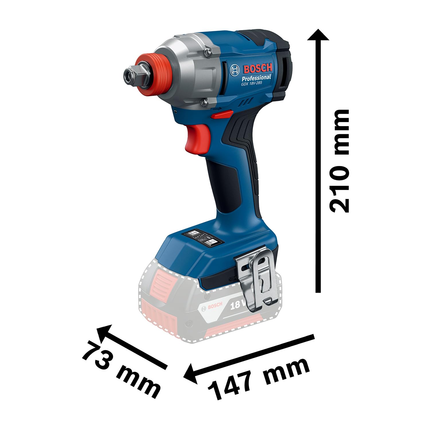 Bosch Professional 18V System Akku-Drehschlagschrauber GDX 18V-285 (inkl. L-BOXX)