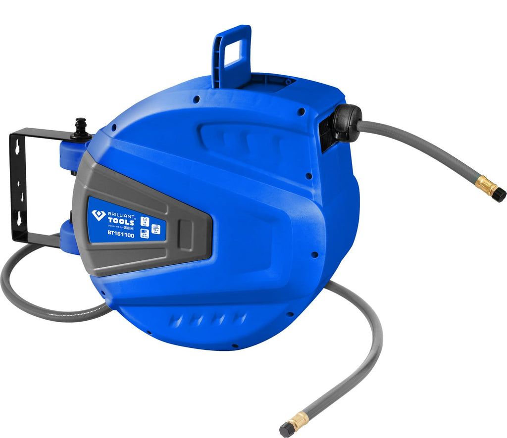 BRILLIANT TOOLS BT161100 DL-Schlauchaufroller Ø10mm, Anschluß 3/8", PVC [Powered by KS TOOLS]