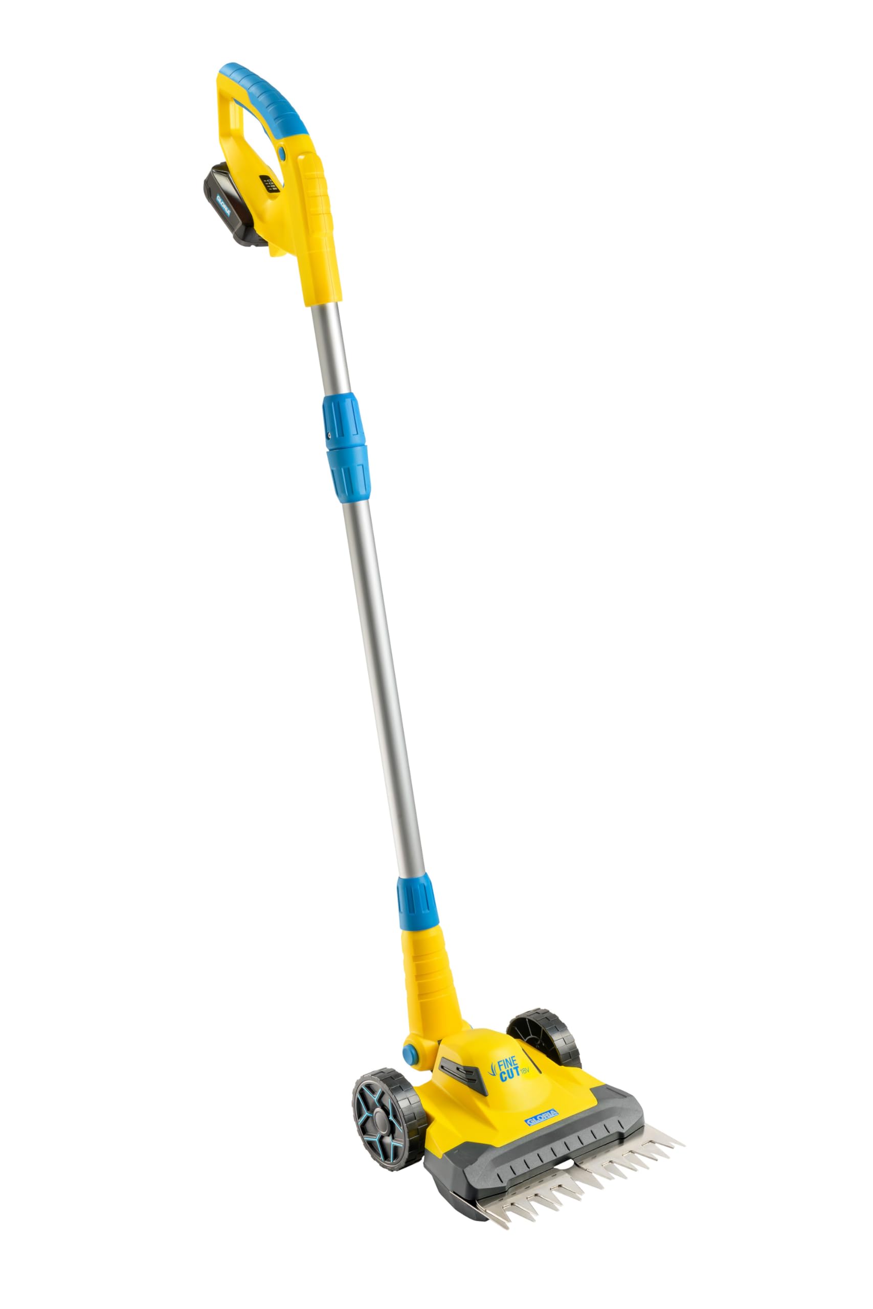 GLORIA Akku Rasen- & Kantenschneider FineCut 18V | Rasentrimmer & Rasenmäher mit 25 cm Schnittbreite | Ideale Ergänzung zum Mähroboter | Rasenkantenschneider kompatibel mit Bosch 18V (ohne Akku)