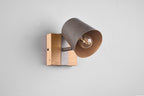 Trio Leuchten Wandspot Bell 801900167, Metall Nickel antik, Holz, exkl. 1x E14