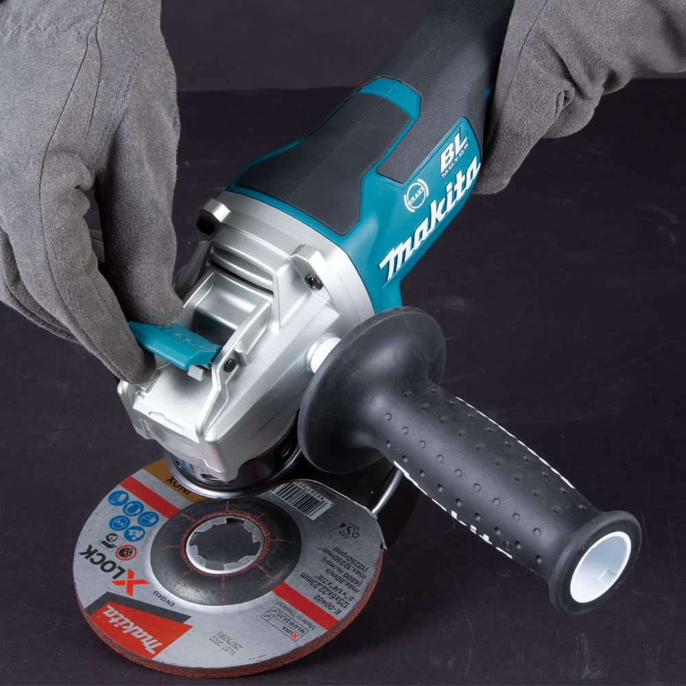 Makita DGA519Z 18 V Li-Ion LXT 125 mm bürstenloser X-Lock-Winkelschleifer – Batterien und Ladegerät nicht im Lieferumfang enthalten