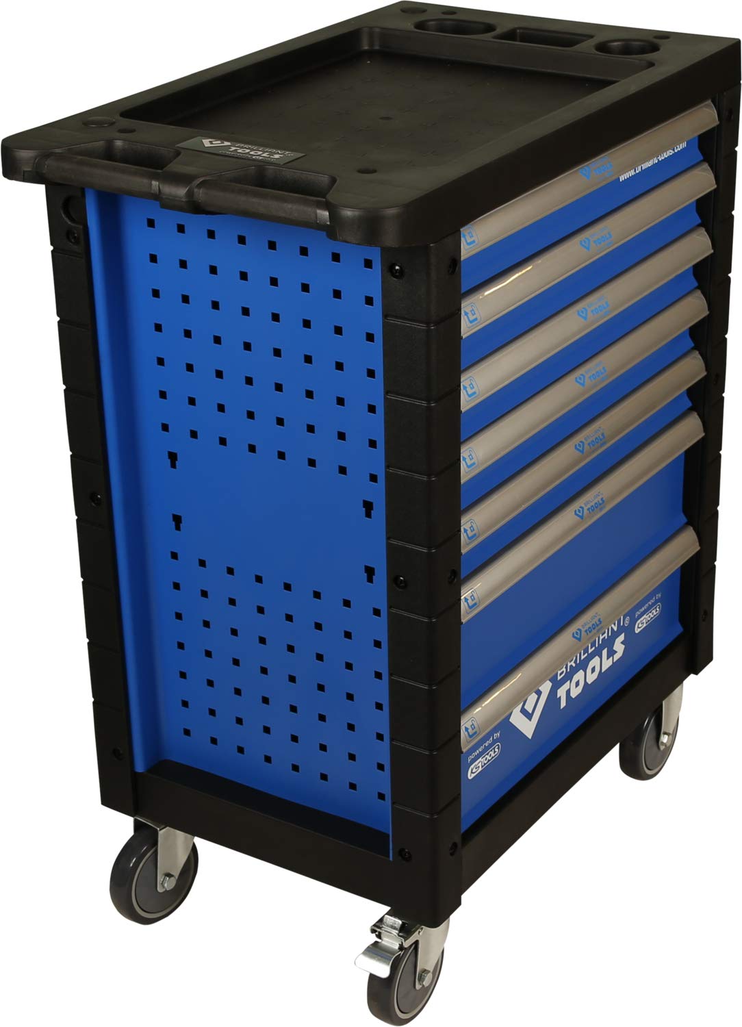 Brilliant Tools BT152900 Werkstattwagen mit 7 Schubladen, leer