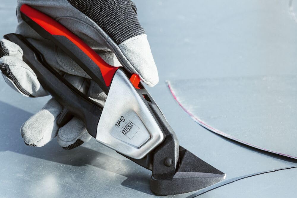 BESSEY Erdi Ideal-Schere D39ASSL, Linksschneidend, Gesamtlänge 230 mm Schnittlänge 30 mm, für gerade und Figurenschnitte, Gewicht 0,49 kg