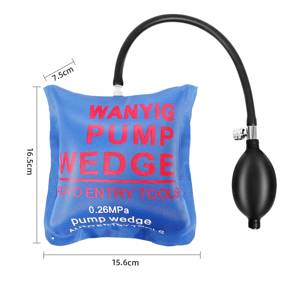 WANYI 4 Stück Quadratisch Montagekissen Pneumatikspanner Air Wedge Pump Wedge Montage Montagehilfe Fenster für die Tür Fenster Installation und Auto-Reparatur
