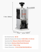 VEVOR Kabelschälmaschine 1,5-25mm Kabelabisoliermaschine Manuell oder Bohrmaschine angetrieben Kabel Abisoliermaschine 130x130x300mm Ideal zum Abisolieren von ummantelten monofilen mehradrigen Drähten