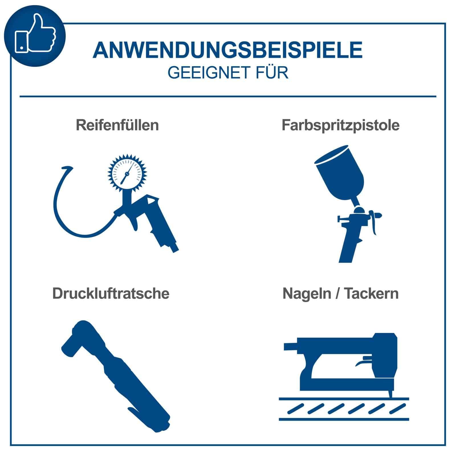 Scheppach Druckluft Kompressor HC06 ölfrei | 6L Kessel | 8 bar Arbeitsdruck | 1200 Watt Leistung | Ansaugleistung 192 L/min | mobil & kompakt Luftkompressor | inkl. 6-tlg. Zubehörset