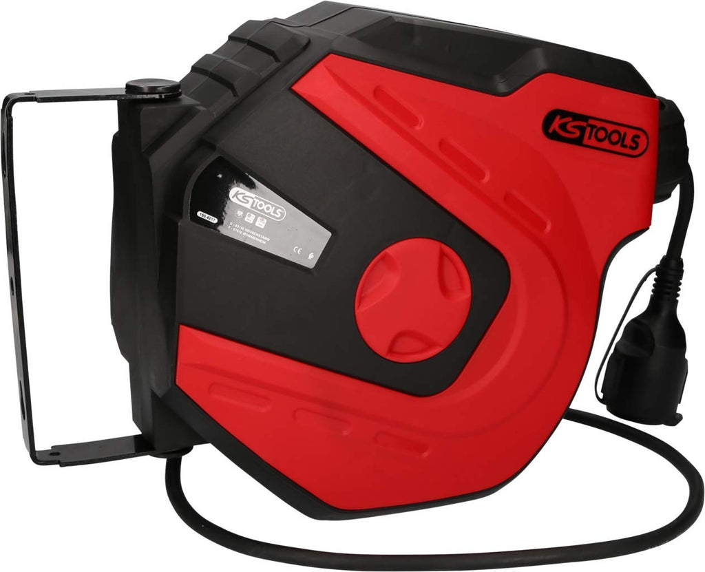 KS Tools, 150.4217 Werkstatt-Kabelaufroller, 15m, 1,5mm²