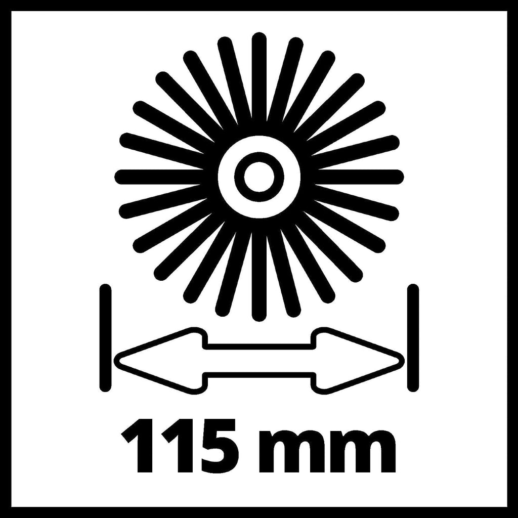 Original Einhell Bürste Ultra (Oberflächenbürsten-Zubehör, passend für Akku-Oberflächenbürste PICOBELLA 18/215, geeignet für raue Steinoberflächen, Arbeitsbreite 19,5 cm)