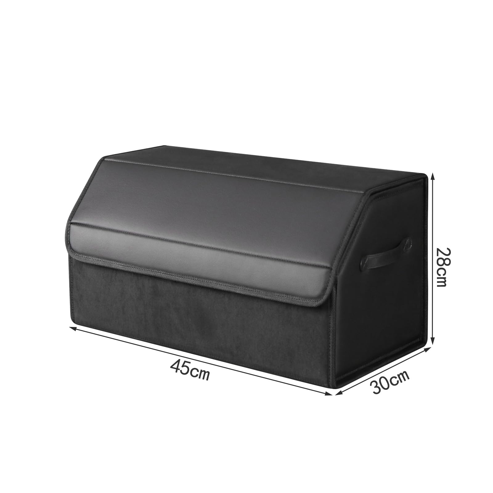 sunshine sky Auto Kofferraum wasserdicht, verschleißfest, faltbare Leder Aufbewahrungsbox, SUV Limousine Aufbewahrungsbox, Camping Organizer, Haushaltsklassifikationsbox (mittlere Größe)