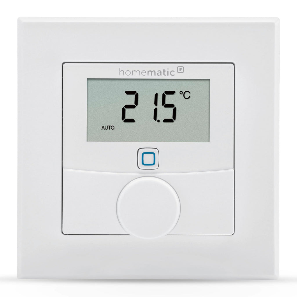 Homematic IP Smart Home Wandthermostat mit Luftfeuchtigkeitssensor, digitales Thermostat Heizkörper/Fußbodenheizung mit App, Temperaturmessung, Energie sparen, 156669A0