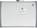 Nobo Kleines Magnetisches Whiteboard mit Gewölbtem Rahmen, Wandmontage, Inkl. Whiteboard-Marker, Magneten & Schaumstoff-Klebepads, Zuhause/Büro, 585 x 430 mm, 1903783