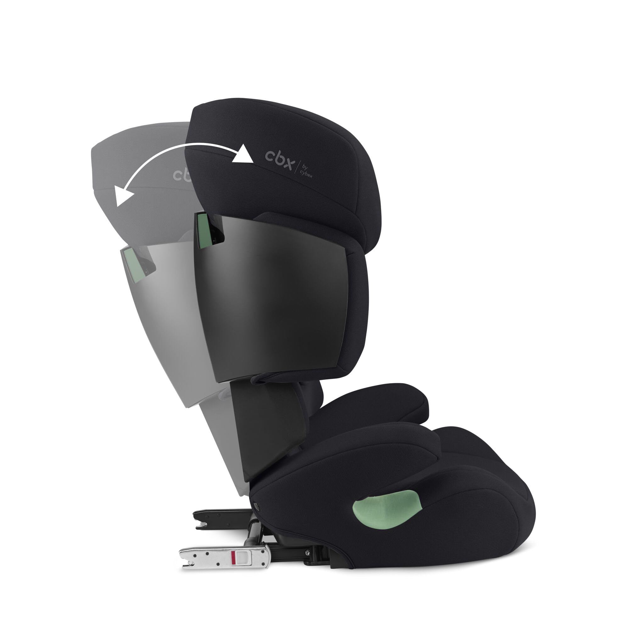 CBX by CYBEX Kinder-Autositz Solution X i-Fix, Für Autos mit und ohne ISOFIX, Ab ca. 3 bis 12 Jahre (100 - 150 cm), Ab ca. 15 bis 50 kg, Schwarz