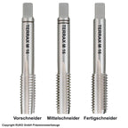 Ruko Terrax Handgewindebohrer Satz DIN 352 Geschliffen M16