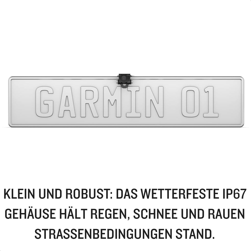 Garmin BC 50 – Drahtlose Rückfahrkamera mit 720p HD-Auflösung und Bildübertragung auf kompatible Garmin Navis. Bis zu 15 Meter Übertragungsreichweite, 160° Sichtfeld und robust nach IP67