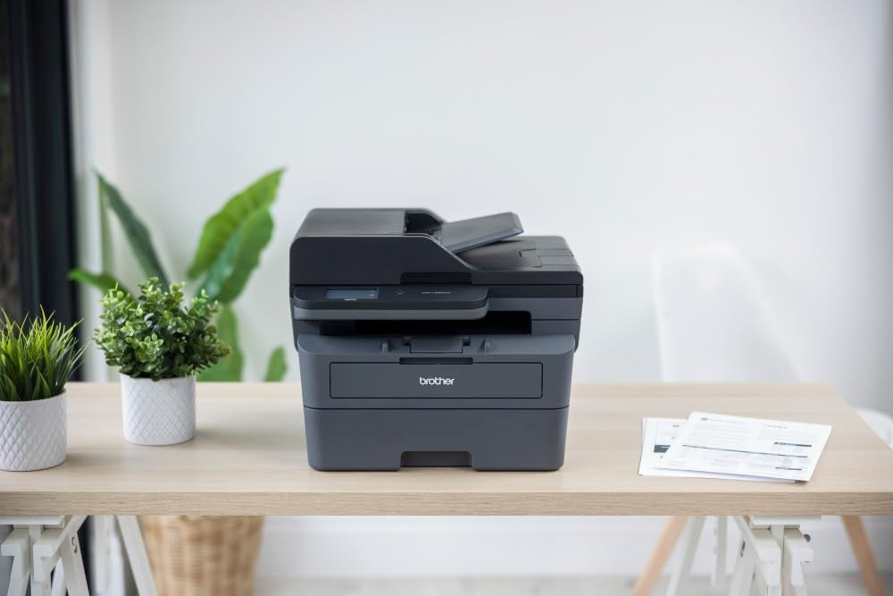 Brother DCP-L2665DW - 3-in-1-Multifunktionsgerät (Drucken/Scan/Kopieren) Laserdrucker Monochrom - WLAN & Ethernet - Automatischer Dokumentenzuzug für 50 Blatt - Druckgeschwindigkeit von 34 Seiten pro