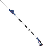 Güde Akku Teleskop Heckenschere HST 18-201-05 (18 V, 43 cm Schnittlänge, 15 mm Schnittstärke, 6-Fach schwenkbarer Kopf (90°), Teleskop-Auszug bis 2,65 m, Tragegurt, Softgriff, inkl. Akku & Ladegerät)