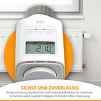 4 Stück IOIO Elektronisches Heizungsthermostat HT 2000/23 | Heizkosten sparen bis 30% | Einfache Installation | Individuell programmierbar | Heizkörperthermostat | Heizkörper Heizungsregler