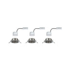 Paulmann Einbauleuchte LED Coin Base rund 5W Eisen IP23 sprühwassergeschützt 3er-Set schwenkbar