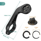 TUSITA Fahrrad Halterung Kompatibel mit Garmin Edge GPS Fahrradcomputer, XOSS G/G+, iGPSPORT GPS - Fahrradlenker Halterung 25.4mm 31.8mm Fahrrad Scheinwerfer Kameras Halter Out Front Bike Mount