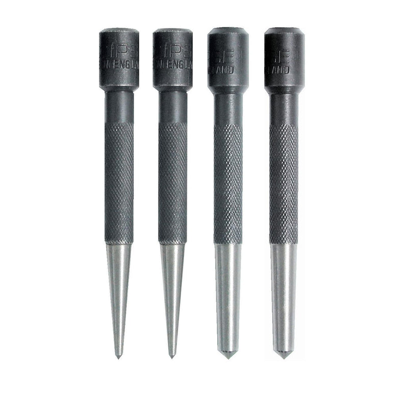 Eclipse Professional Tools 351W Körner-Set mit rundem Kopf, 3,2 mm - 6,35 mm Spitzendurchmesser, 4 Stück