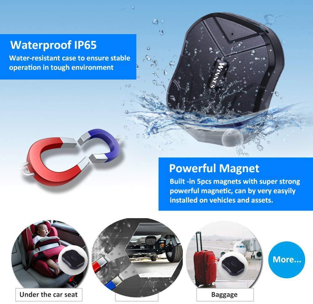 GPS Tracker 4G Auto 5000mAh 40 Tage Standby Locator 4G GPS Tracker für Fahrzeuge Versteckter magnetischer Wasserdicht Magnet mit freies Web APP GPS Gerät für Auto, Motorrad, LKW, Boot
