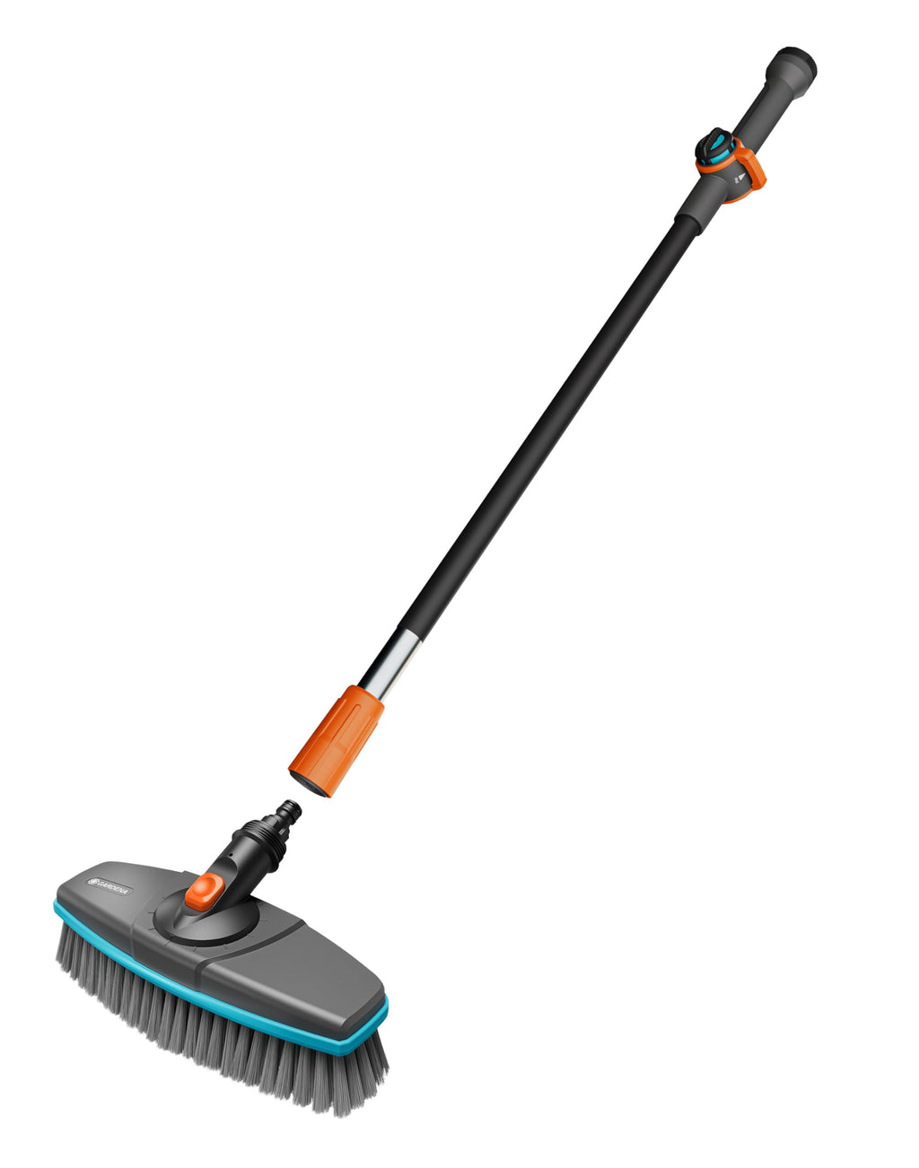 Gardena Cleansystem Wasch-Set mit 90 cm Stiel S und Stielbürste Soft: Praktisches Reinigungsset, ideal zur effektiven Nassreinigung von größeren, empfindlichen Flächen, Reinigungstabs (18826-20)