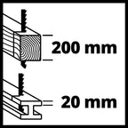 Einhell Universalsäge TE-AP 950 E (950 W, 28 mm Hubhöhe, 0-2800 min.-1, Hubzahl-Elektronik, werkzeuglos verstellbarer Sägeschuh, werkzeugloser Sägeblattwechsel, inkl. 1 x Sägeblatt für Holz)