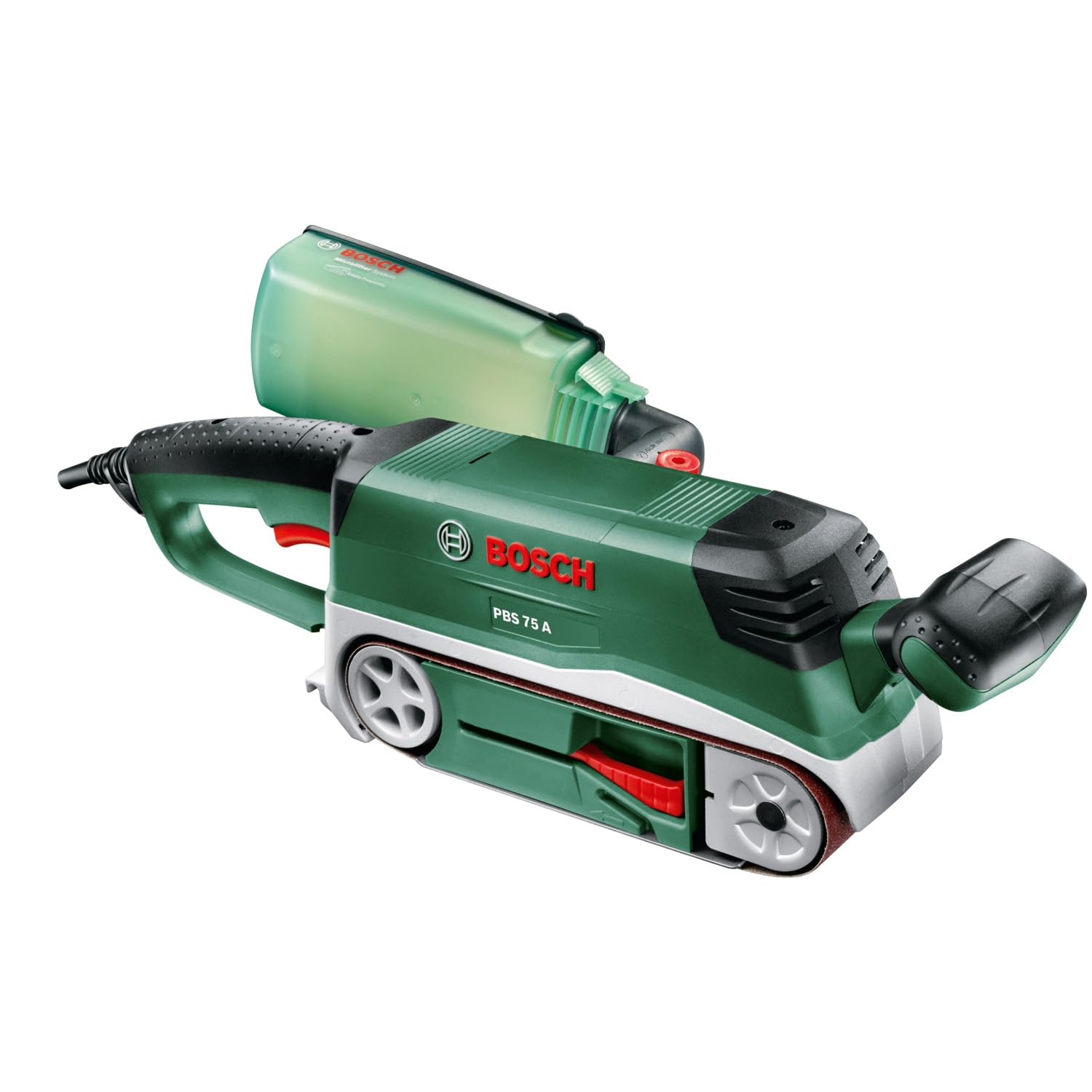 Bosch Bandschleifer PBS 75 A, 1 Schleifband K 80 (710 W, Schleiffläche 76 x 165 mm, Bandabmessung 75 x 533 mm)
