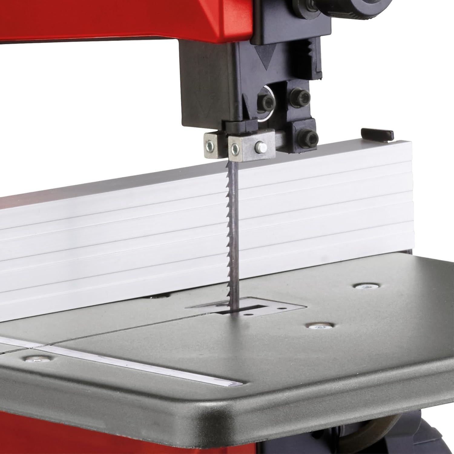 Einhell Bandsäge TC-SB 200/1 (werkzeugloser Sägeblattwechsel, Parallelanschlag, Höhenverstellung, kugelgelagerte Führung, Tisch stufenlos neigbar)