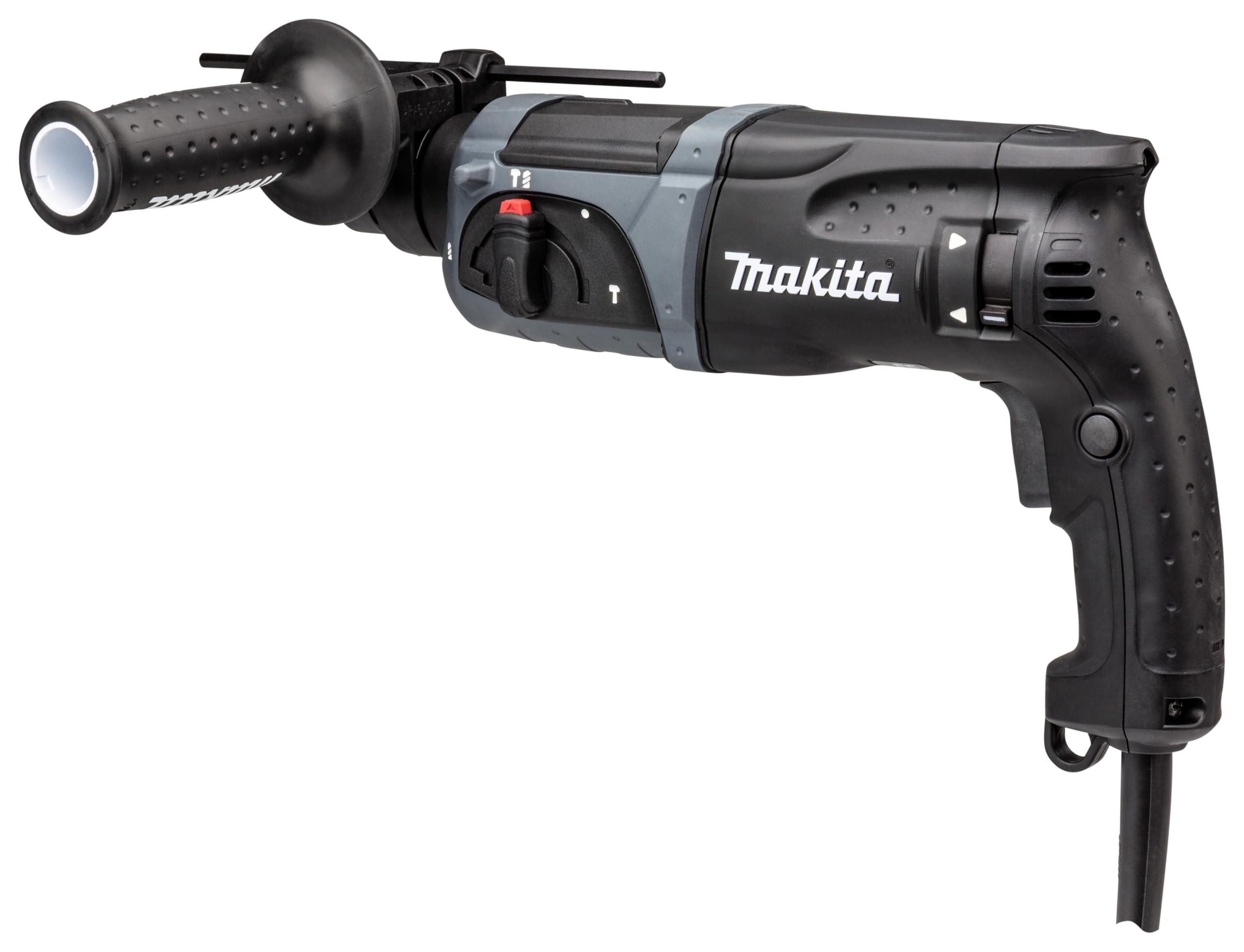 Makita HR2470BX40 Kombihammer inklusiv SDS-PLUS Bohrer-Set im Transportkoffer, 780 W, 230 V, Black Edition, inkl. SDS-PLUS Bohrerset