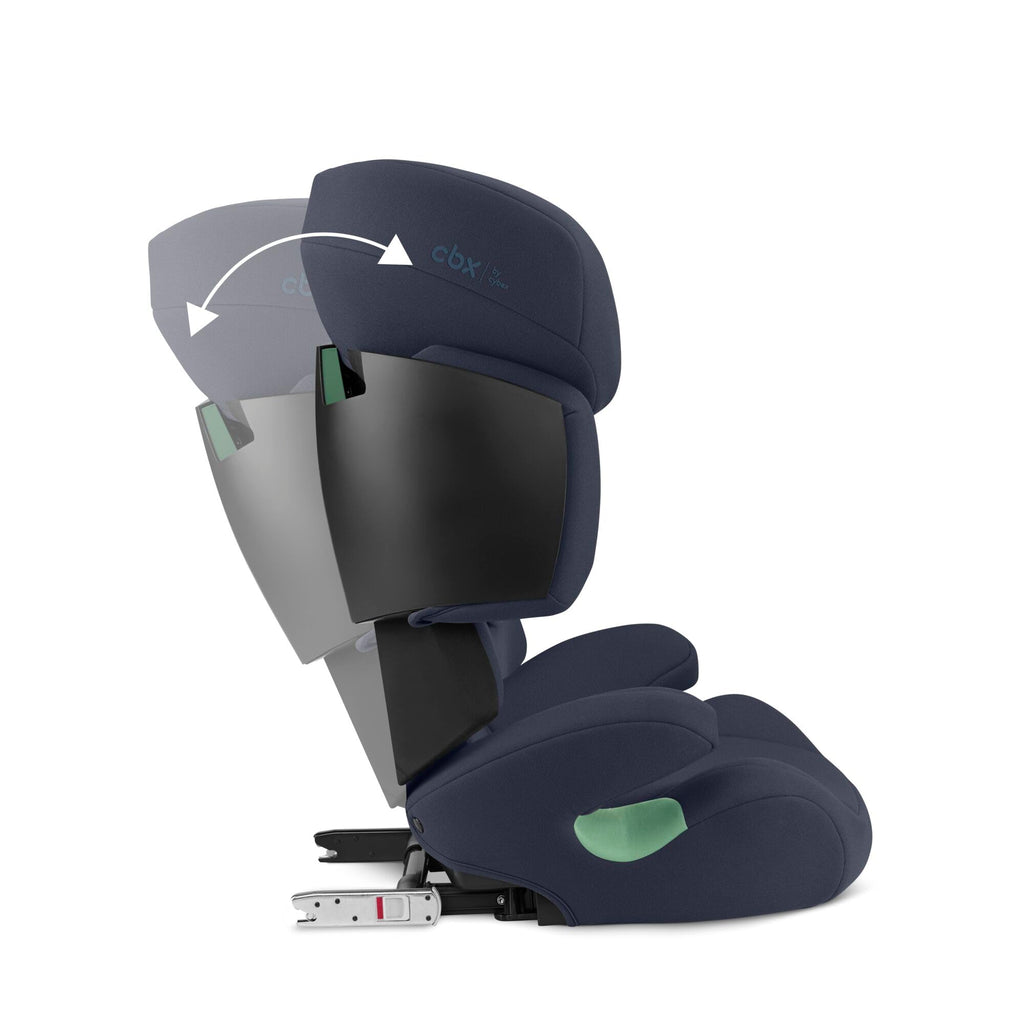 CBX by CYBEX Kinder-Autositz Solution X i-Fix, Für Autos mit und ohne ISOFIX, Ab ca. 3 bis 12 Jahre (100 - 150 cm), Ab ca. 15 bis 50 kg, Blau