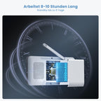 ieGeek Babyphone mit Kamera Top Qualität 2K/3MP, 5 Zoll WLAN Video babyfone PTZ 360°, IR-Nachtsicht, Automatische Verfolgung, Weinen/Bewegungs/Geräuscherkennung, Temperaturanzeige,Mobile App Steuerung