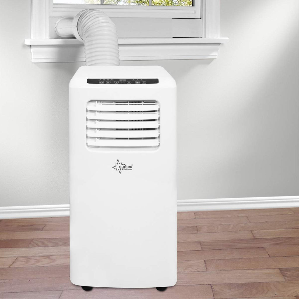 SUNTEC Mobiles Klimagerät Impuls 2.0 Eco R290 – Klimaanlage mobil und leise mit Abluftschlauch – Kühler & Entfeuchter für Räume bis 25 qm – Mobile Kühlung für Wohnung & Büro – 7.000 BTU – 2050 Watt