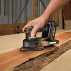 WORX WX822 Akku Detailschleifer 20V - Elektrische 20V Schleifmaschine für Holzmöbel, Türen, Ecken und Kanten - Schleifen mit Staubfangsack - PowerShare kompatibel - mit Akku & Ladegerät
