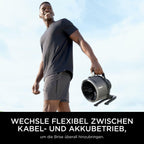 Shark FlexBreeze HydroGo – Leistungsstarker Nebelventilator, Kühlung im Innen- und Außenbereich, Leise und langlebig, Mit und ohne Kabel, Kompakt und Leicht, 5 Geschwindigkeiten, Anthrazit FA050EU