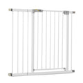 hauck Open N Stop KD + 21 cm Verlängerung, Weiß - Schutzgitter für Türen & Treppen, Breite Verstellbar 96-101 cm, 77 cm Hoch, ohne Bohren, für Kinder & Hunde, Einhändiges Öffnen in beide Richtungen