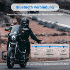 WAYXIN R5 Pro Motorrad Headset Intercom mit HiFi/FM/AI Sprache Motorrad Bluetooth Headset für 2 Personen in Reichweite von 1200m 40mm Motorrad Intercom IP67 wasserdicht （2pc）