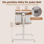 SANEWE Beistellbett Babybett - Stubenwagen Baby Bett mit Rollen Federwiege für Babys - Reisebett Set - Ausziehbares Kinderbett - Sicherer Schlafplatz für Kleinkinder
