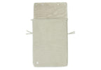 Jollein Fußsack Basic Knit Olive Green - Für Babyschale Kinderautositz Gruppe 0+ und Kinderwagen - Für 3-Punkt- und 5-Punkt-Gurt - Strickmuster und Fleece Futter - Olivgrün