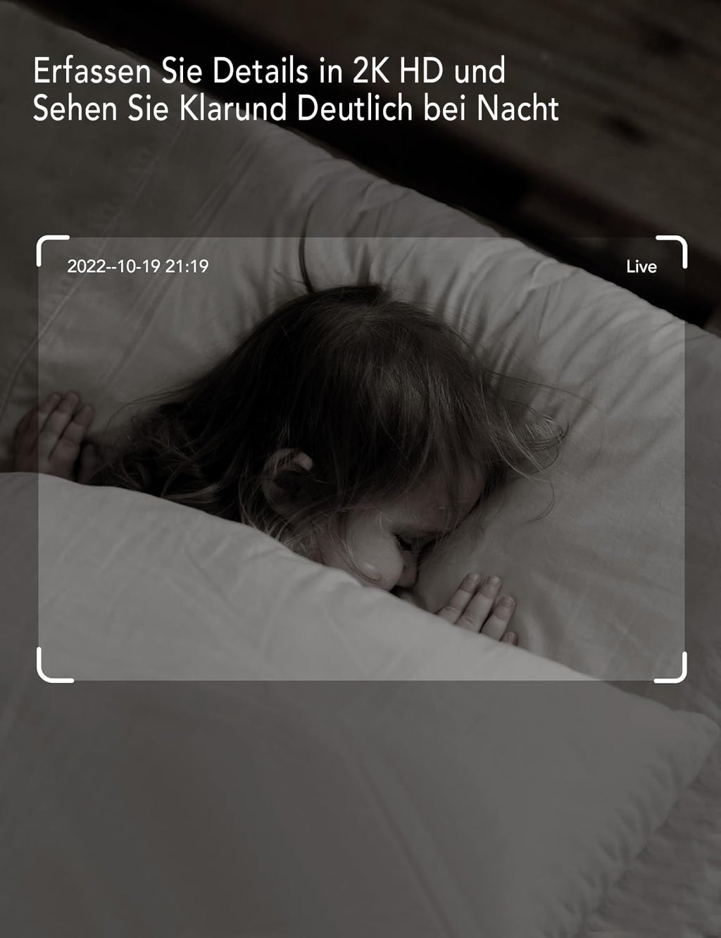 nooie Babyphone mit Kamera, Baby Kamera WLAN, Baby Monitor with Camera und APP, Gegensprechfunktion 1080P HD Nachtsicht Kompatibel mit Alexa und 2.4Ghz WiFi, Bewegungs Geräuscherkennung, Indoor