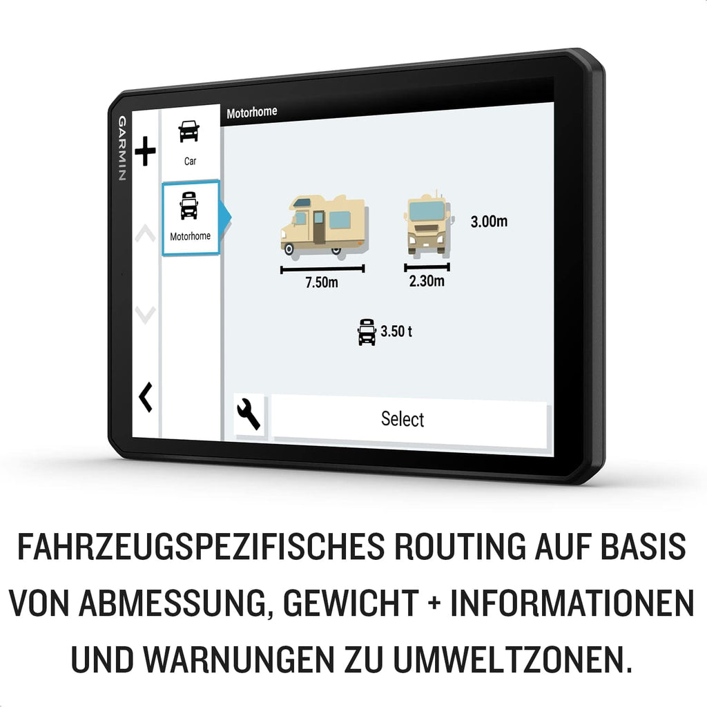 Garmin Camper 895 MT-D EU – Navigationsgerät mit 8“ (20,3 cm) Display für Wohnmobile, vorinstallierten 3D-Karten für Europa & Südafrika, Verkehrsinfos in Echtzeit, Campingplatz-Datenbank, Schwarz