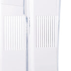 Relaxdays Prospekthalter A4 / DIN Lang, 4 Etagen, Acryl, Flyer Aufsteller Tisch & Wand, HBT: 35x24,5x24cm, transparent, 1 Stück, 10027299