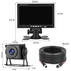 Kairiyard Rückfahrkamera Set mit 7 Zoll HD LCD Monitor & 170° Weitwinkel,Wasserdicht IP69 Rückfahrkamera Auto Nachtsicht für LKW/Anhänger/Bus/Van/Landwirtschaft