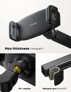 Lamicall Tablet Halterung Auto, Tablethalterungen Auto - Ausziehbar KFZ Tablet Halter Kopfstütze, Universal Tablet Kopfstützenhalter für iPad, für Switch, Samsung Tab, Smartphone & 4,7-11 Zoll Geräte