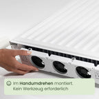 SpeedComfort Heizkörper Ventilator 2er Set – 2 Stück Heizkörperventilatoren - energieeffizienter Heizungsventilator - Bis zu 22% Energieeinsparung – Geräuscharm