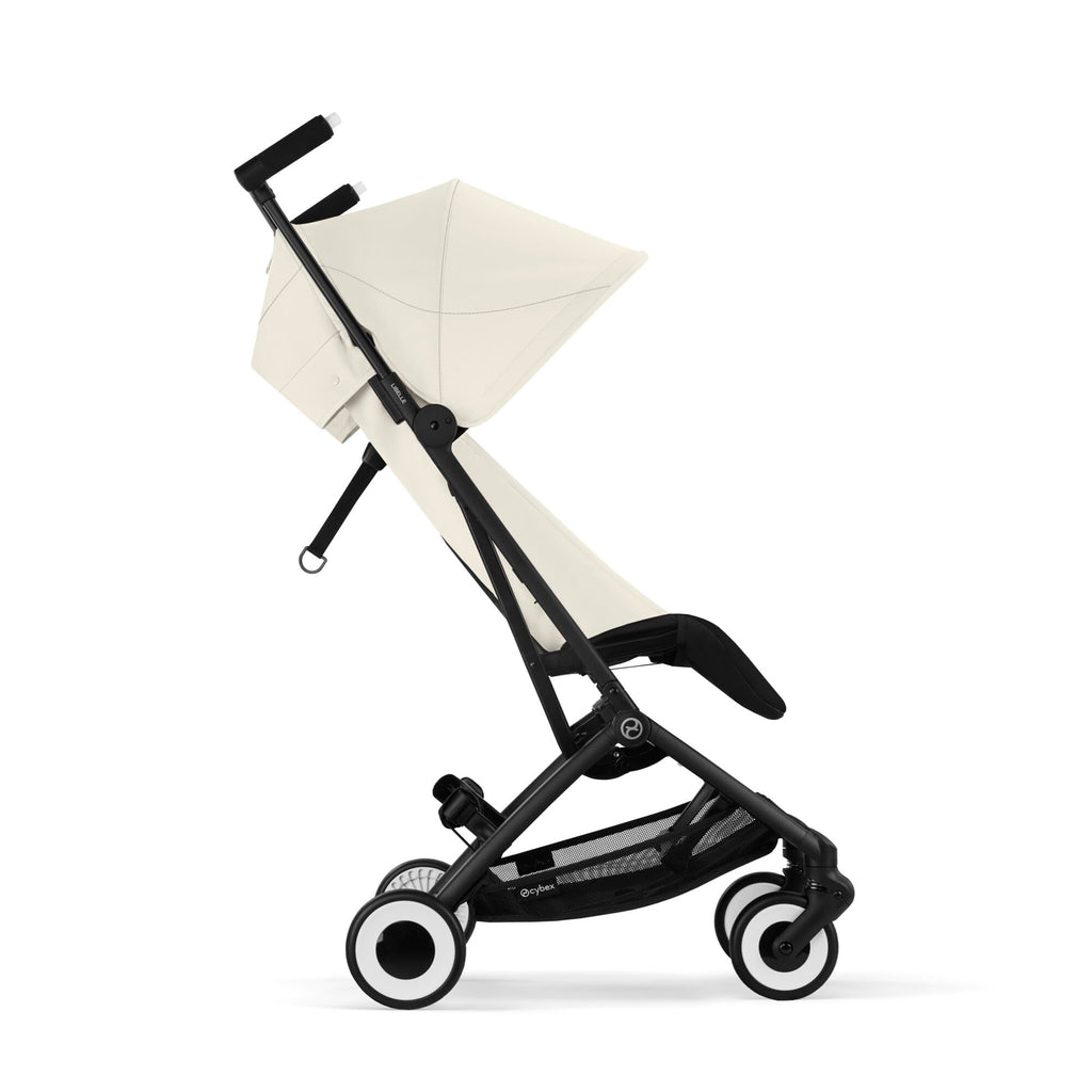 CYBEX Gold Kinderwagen LIBELLE mit Einhand-Gurtsystem, Von ca. 6 Monaten bis ca. 4 Jahre (max. 22 kg), Ultraleicht (nur 6 kg), Canvas White